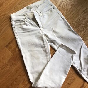 JCREW TOOTHPICK WHITE SKINNY JEANS